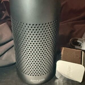 Amazon Echo Smart Speaker Cylindrical Black with Alexa